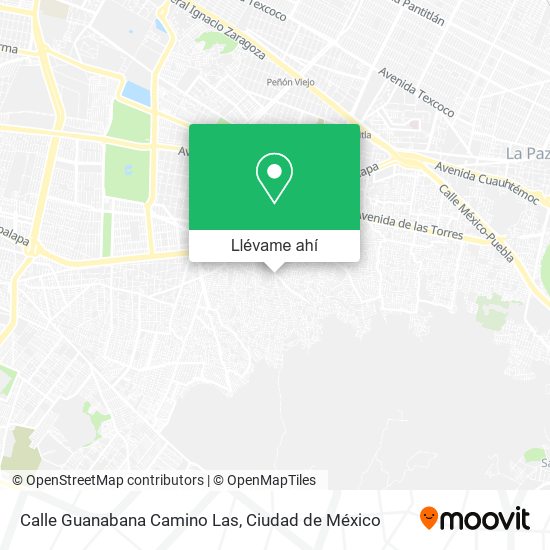 Mapa de Calle Guanabana Camino Las
