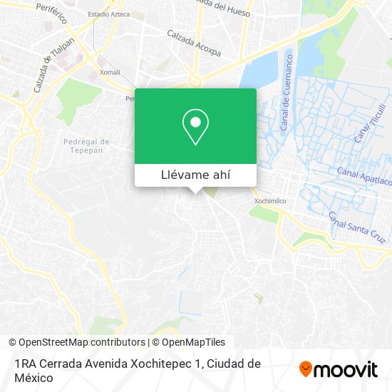 Mapa de 1RA Cerrada Avenida Xochitepec 1