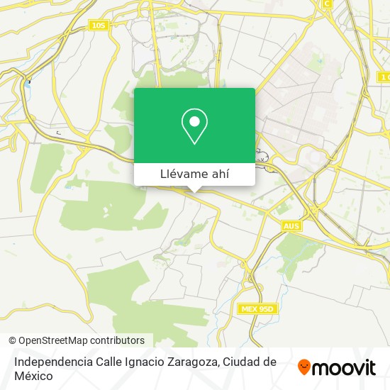 Mapa de Independencia Calle Ignacio Zaragoza