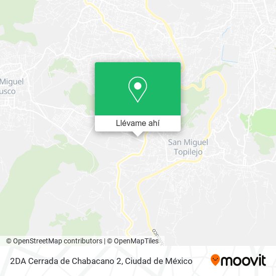 Mapa de 2DA Cerrada de Chabacano 2