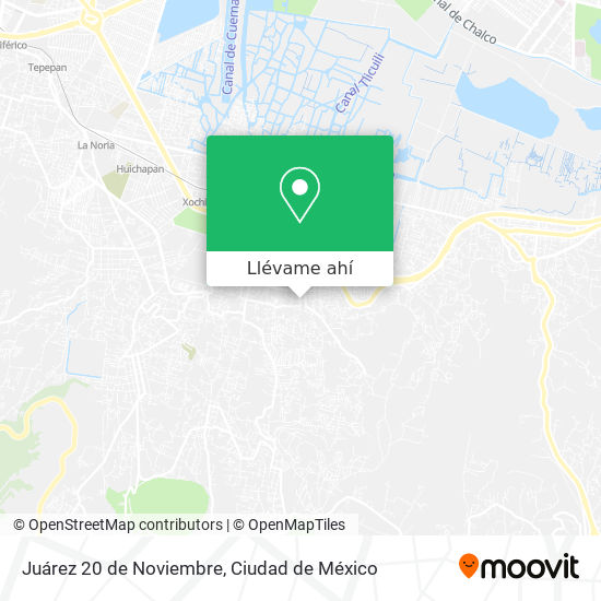 Mapa de Juárez 20 de Noviembre