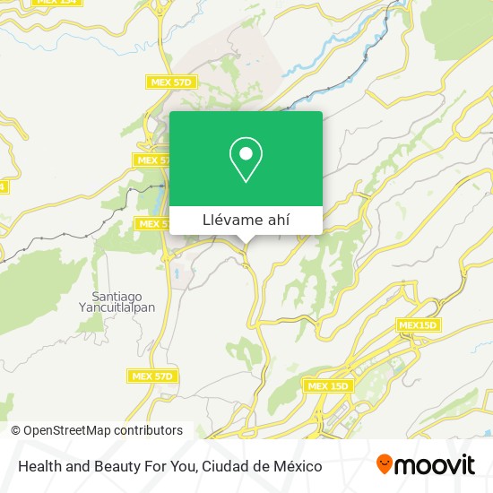 Mapa de Health and Beauty For You