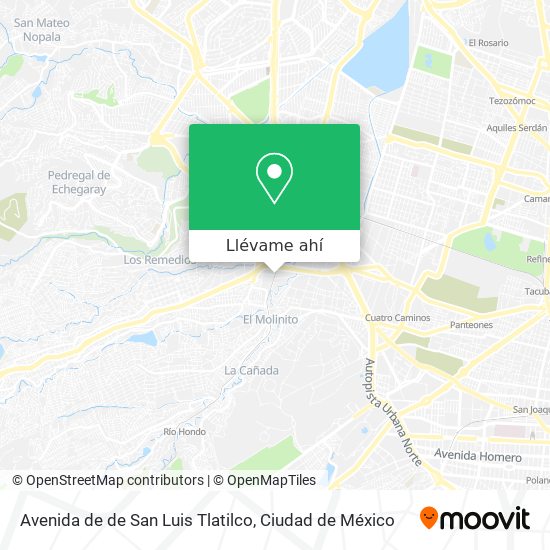 Mapa de Avenida de de San Luis Tlatilco