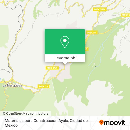 Mapa de Materiales para Construcción Ayala