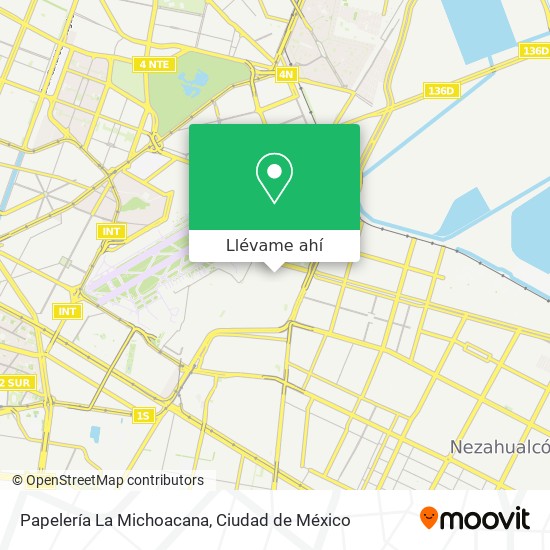 Mapa de Papelería La Michoacana