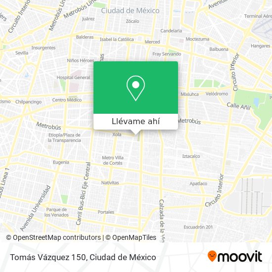 Mapa de Tomás Vázquez 150