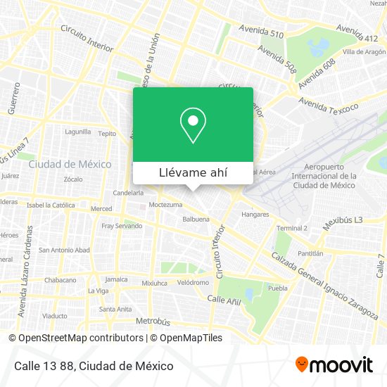 Mapa de Calle 13 88
