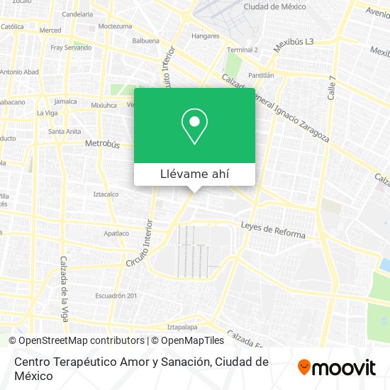 Mapa de Centro Terapéutico Amor y Sanación