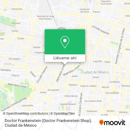 Mapa de Doctor Frankenstein (Doctor Frankenstein Shop)
