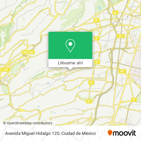Mapa de Avenida Miguel Hidalgo 120