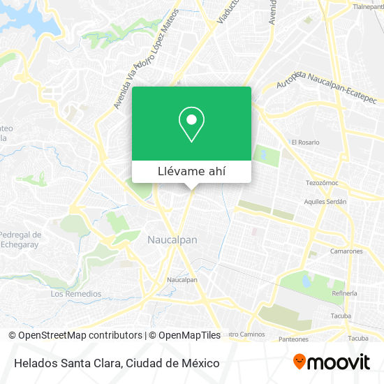 Mapa de Helados Santa Clara