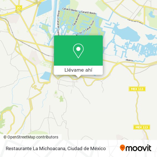 Mapa de Restaurante La Michoacana