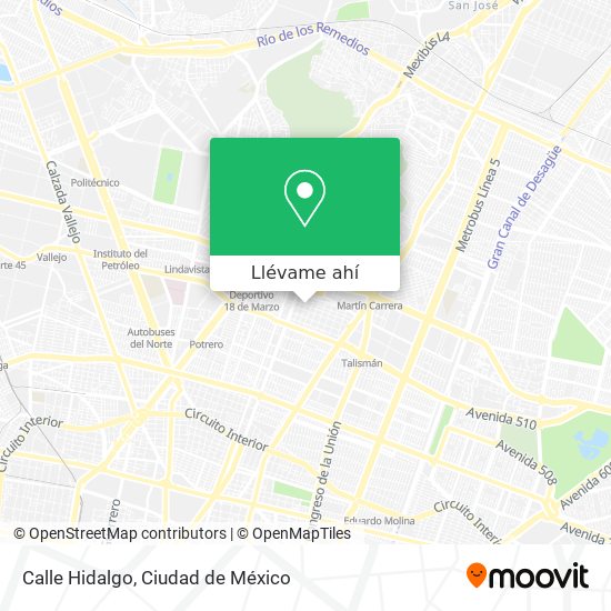 Mapa de Calle Hidalgo