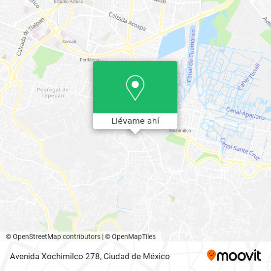 Mapa de Avenida Xochimilco 278