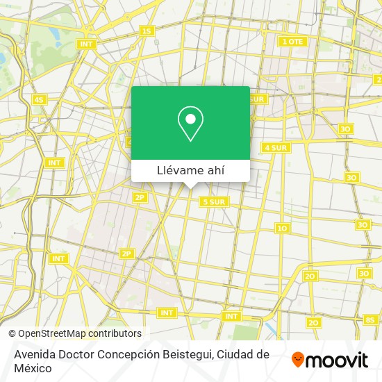 Mapa de Avenida Doctor Concepción Beistegui
