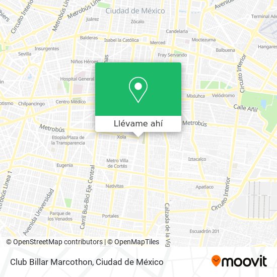 Mapa de Club Billar Marcothon