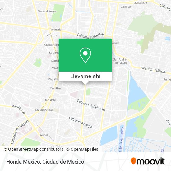 Mapa de Honda México