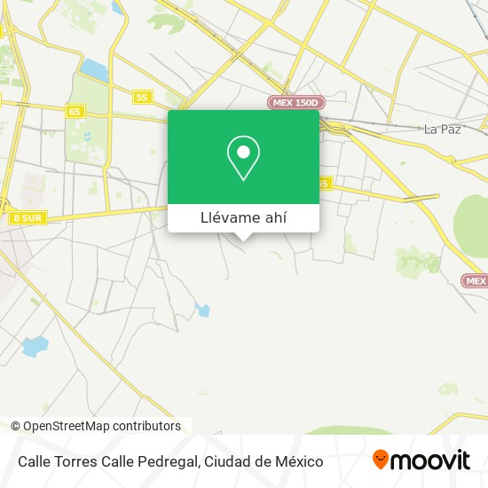 Mapa de Calle Torres Calle Pedregal
