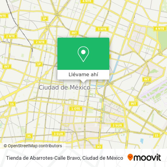 Mapa de Tienda de Abarrotes-Calle Bravo