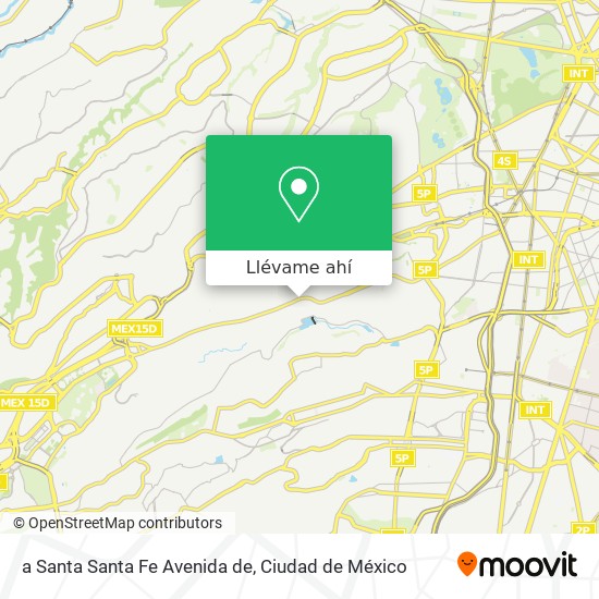 Mapa de a Santa Santa Fe Avenida de