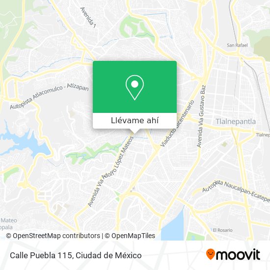 Cómo llegar a Calle Puebla 115 en Atizapán De Zaragoza en Autobús o Metro?