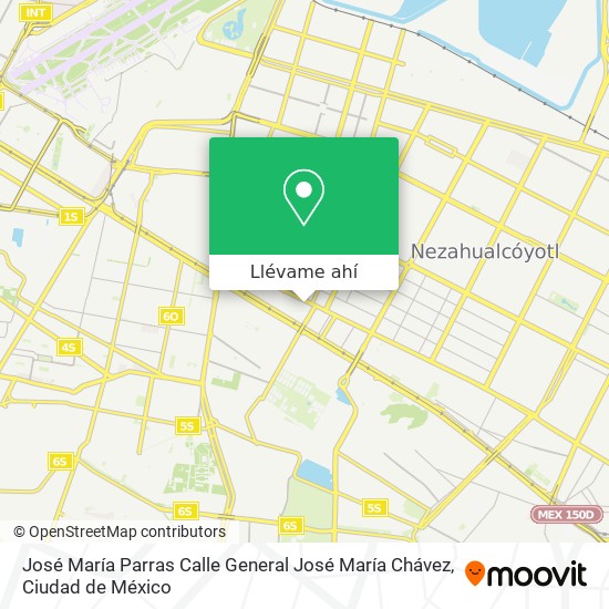 Mapa de José María Parras Calle General José María Chávez