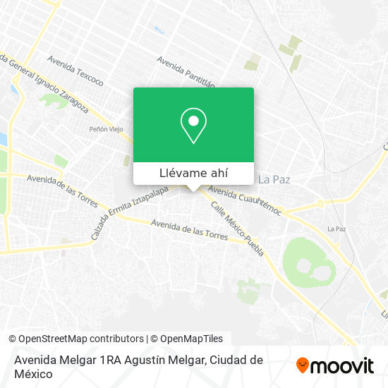 Mapa de Avenida Melgar 1RA Agustín Melgar
