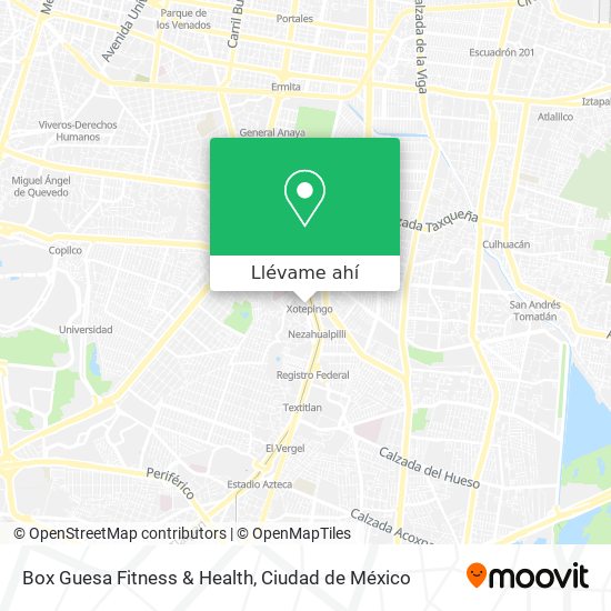 Mapa de Box Guesa Fitness & Health