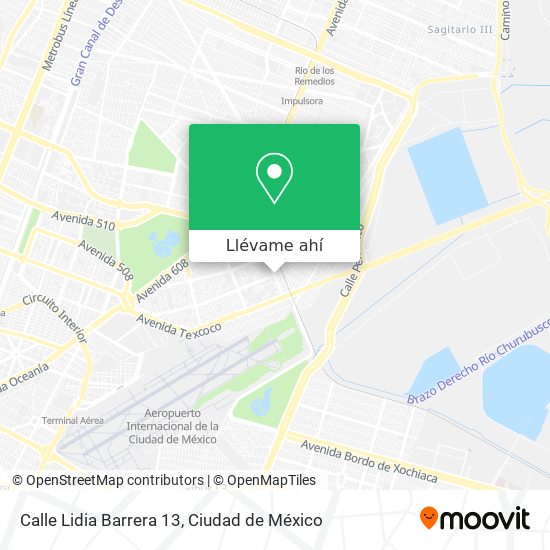 Mapa de Calle Lidia Barrera 13