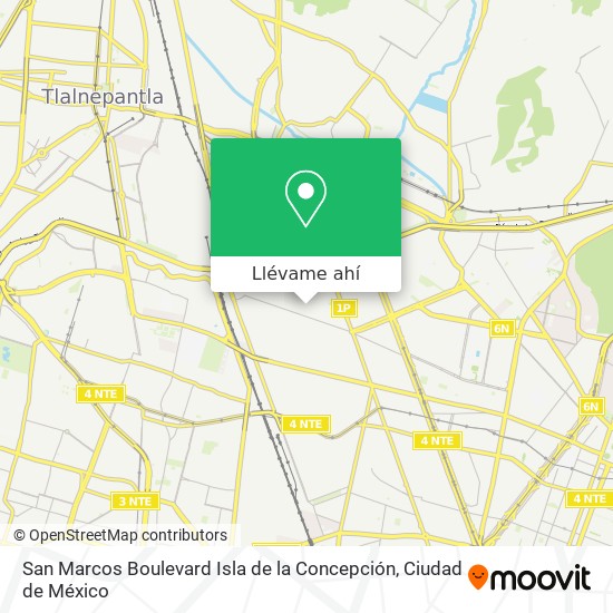 Mapa de San Marcos Boulevard Isla de la Concepción