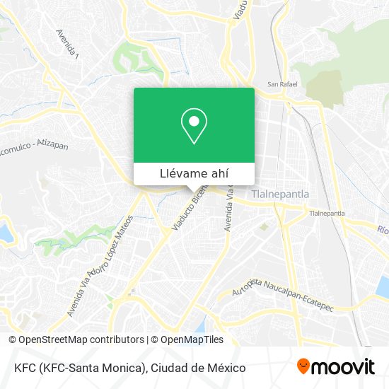 Mapa de KFC (KFC-Santa Monica)