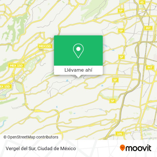 Mapa de Vergel del Sur