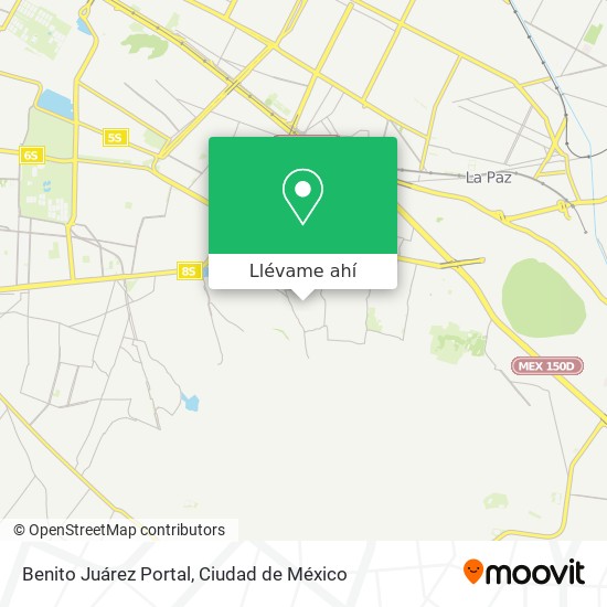 Mapa de Benito Juárez Portal