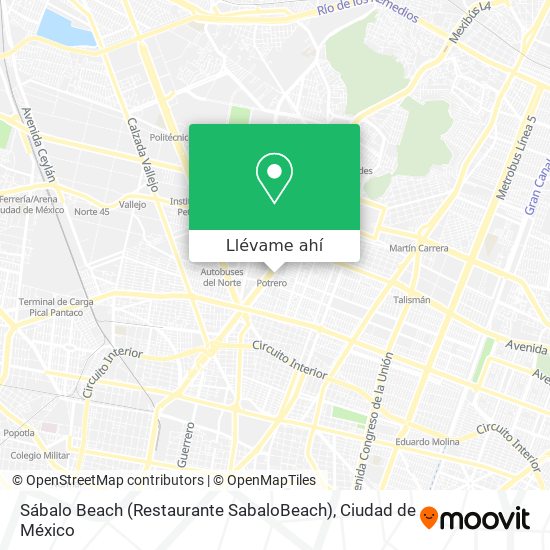 Mapa de Sábalo Beach (Restaurante SabaloBeach)