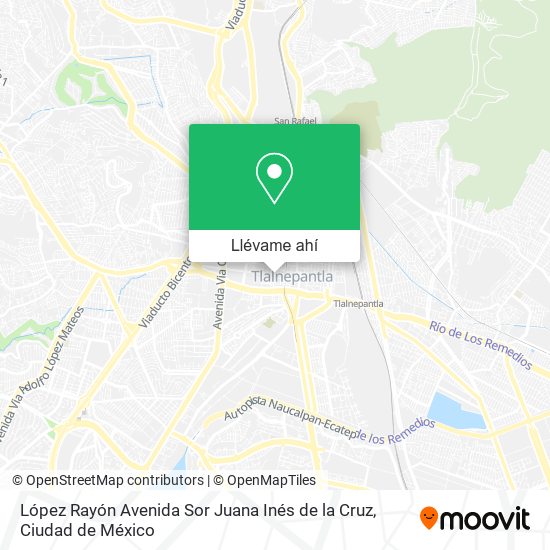Mapa de López Rayón Avenida Sor Juana Inés de la Cruz