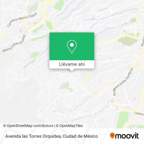 Mapa de Avenida las Torres Orquídea