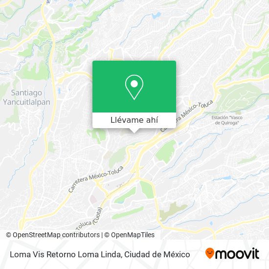 Mapa de Loma Vis Retorno Loma Linda