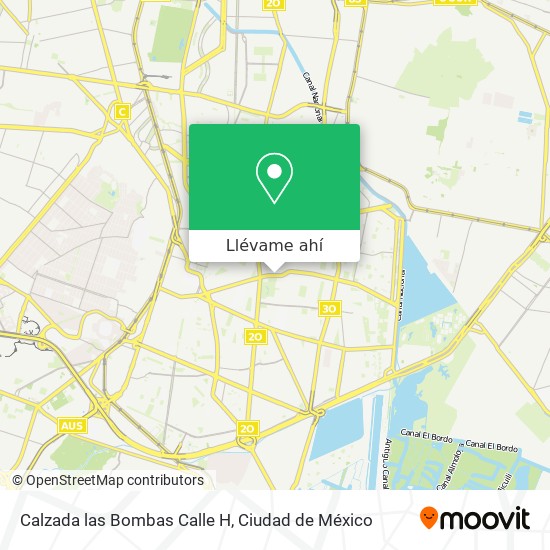 Mapa de Calzada las Bombas Calle H