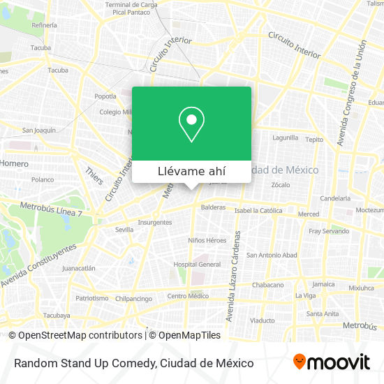 Mapa de Random Stand Up Comedy