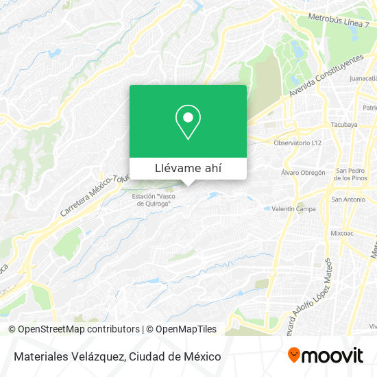 Mapa de Materiales Velázquez