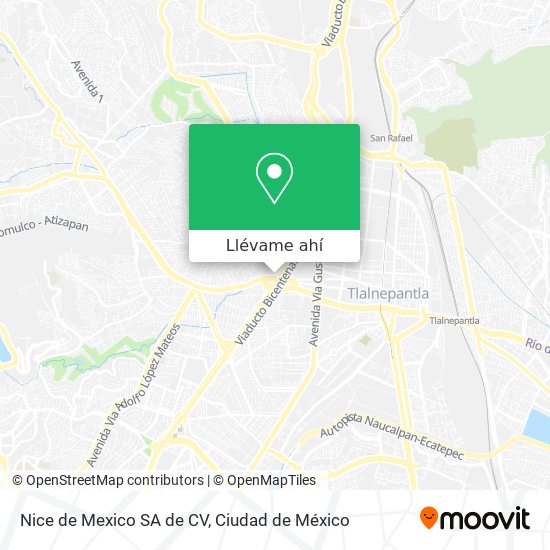Mapa de Nice de Mexico SA de CV