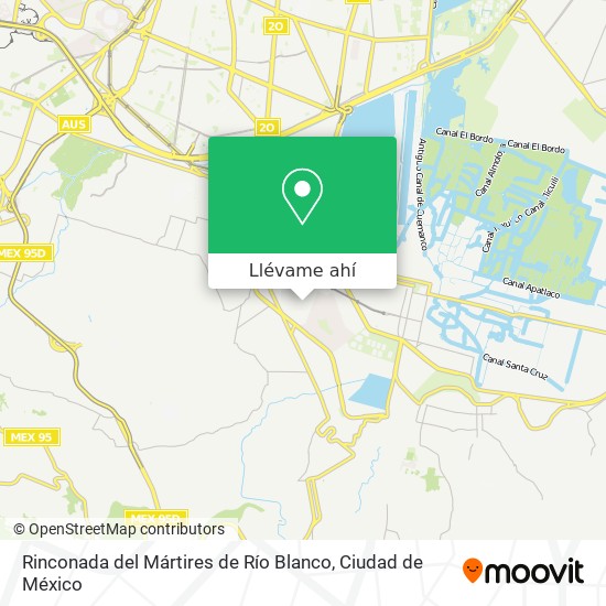 Mapa de Rinconada del Mártires de Río Blanco