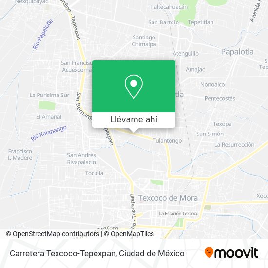 Mapa de Carretera Texcoco-Tepexpan