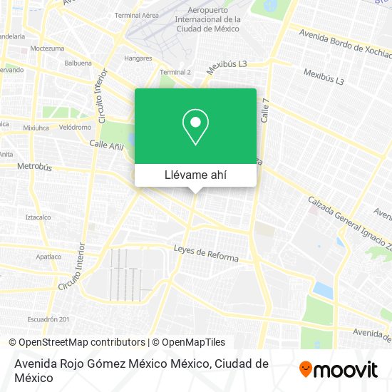 Mapa de Avenida Rojo Gómez México México