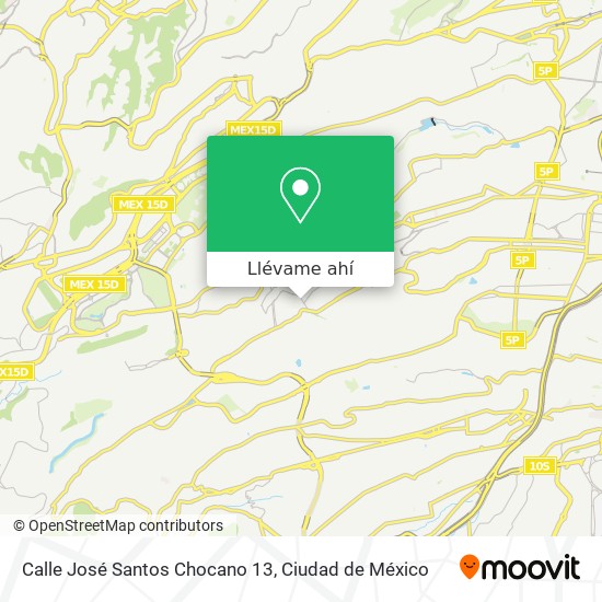 Mapa de Calle José Santos Chocano 13