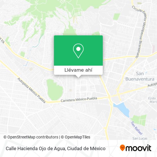 Mapa de Calle Hacienda Ojo de Agua