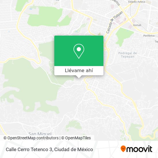 Mapa de Calle Cerro Tetenco 3