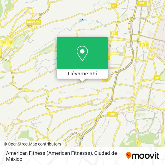 Mapa de American Fitness (American Fitnesss)