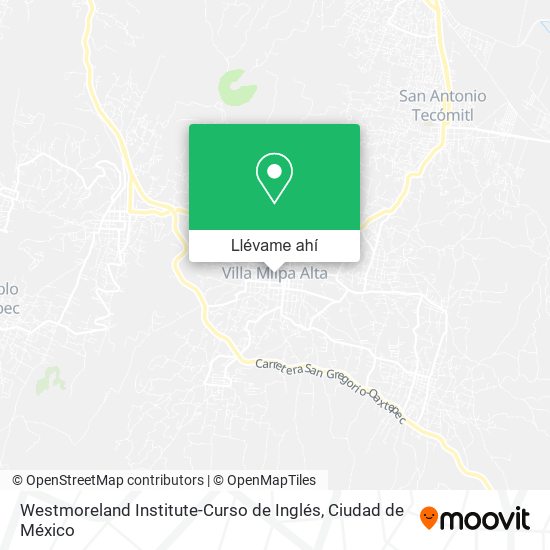 Mapa de Westmoreland Institute-Curso de Inglés