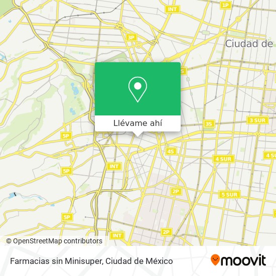 Mapa de Farmacias sin Minisuper